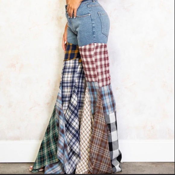 REHAB LAB PATCHWORK JEANS - Picture 1 of 6